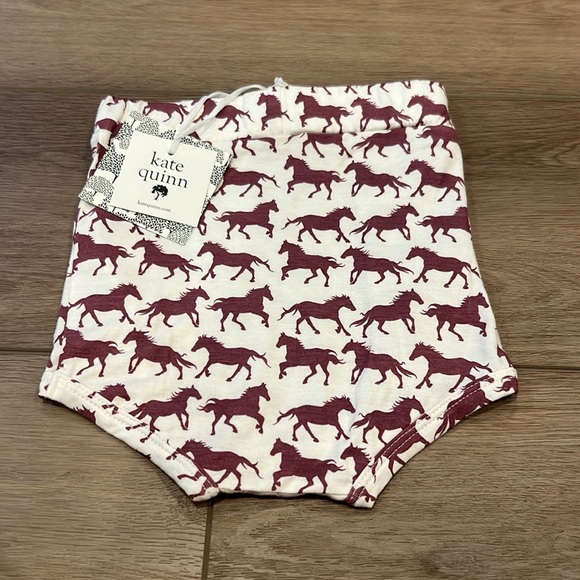 Kate Quinn Bloomers/Diaper Cover Western Horse Print Bamboo Size 12-18 Months - Picture 7 of 7